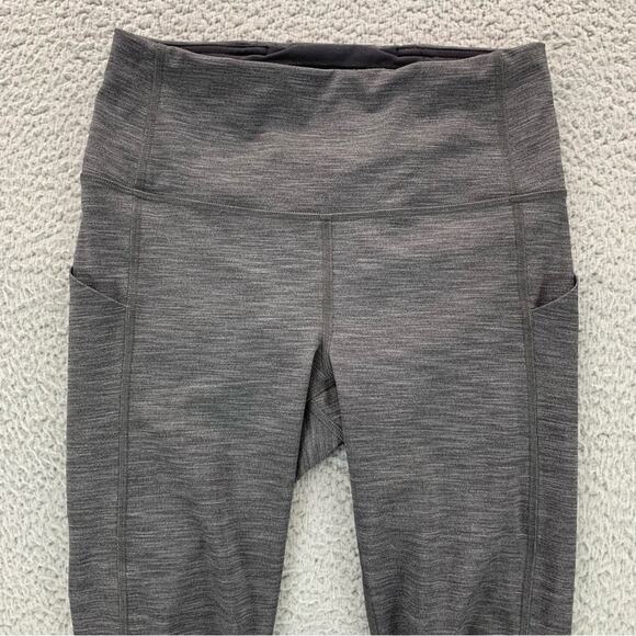 Lululemon Women's Pace Rival Crop Leggings LW6BEIS Heather Gray  -  Size: 4 - Picture 2 of 16